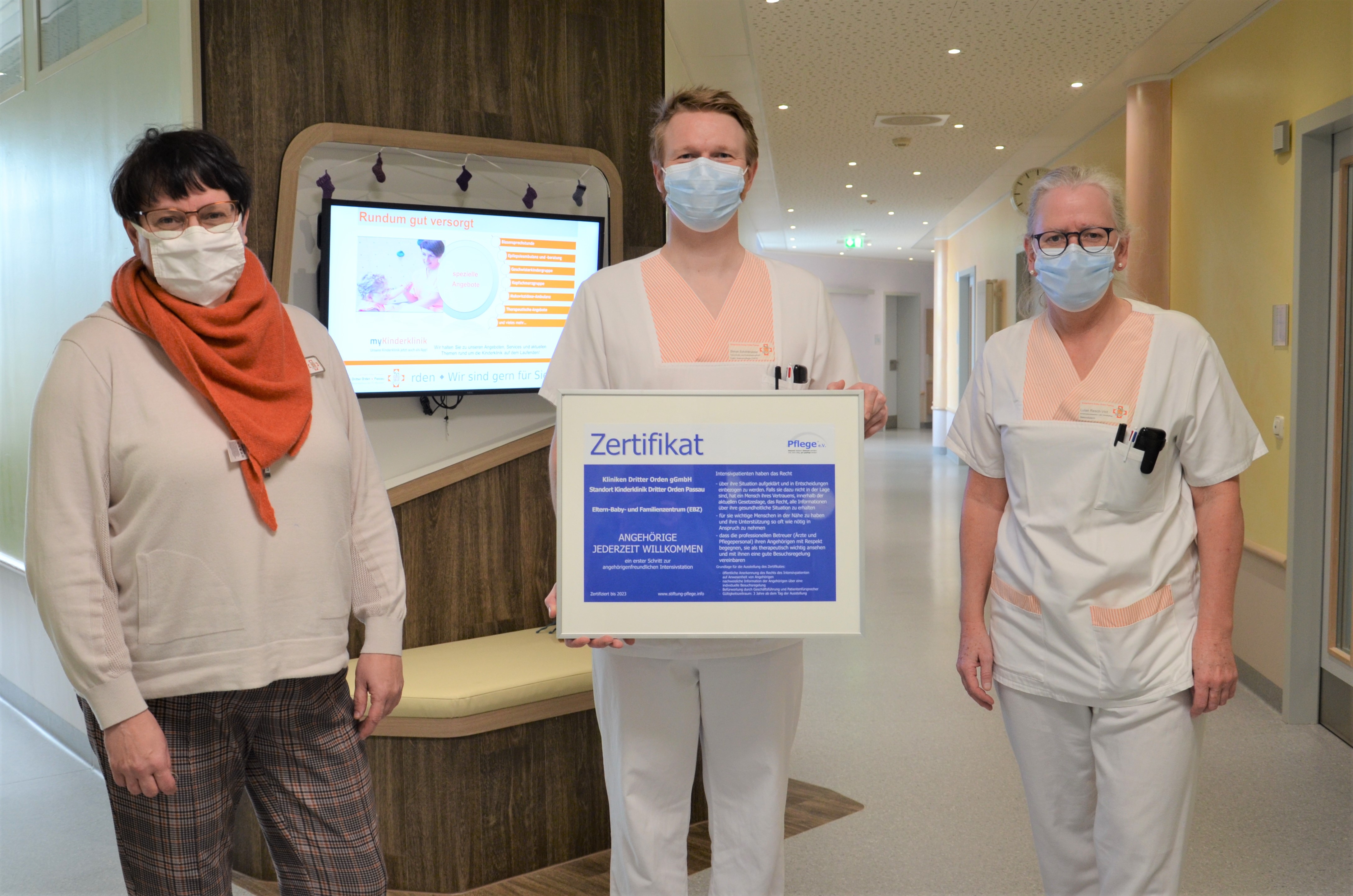 2021 02 22 Angehörigenfreundliche Intensivstation EBZ zertifiziert